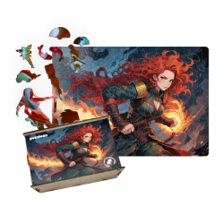 Купити Пазл дерев'яний Аніме Вогняний Кулак, А5, Картонна коробка Пазл дерев'яний Аніме Вогняний Кулак, А5, Картонна коробка