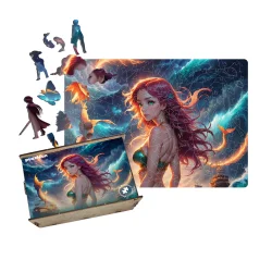 Купити Пазл дерев'яний Аніме Грація Русалки, А5, Картонна коробка Пазл дерев'яний Аніме Грація Русалки, А5, Картонна коробка