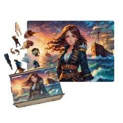 Купити Пазл дерев'яний Аніме Морська Подорож, А5, Картонна коробка Пазл дерев'яний Аніме Морська Подорож, А5, Картонна коробка