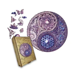 Купити Пазл дерев'яний Інь-Ян Мандала, А5, Картонна коробка Пазл дерев'яний Інь-Ян Мандала, А5, Картонна коробка