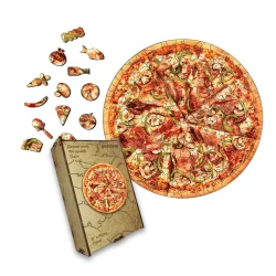 Купити Пазл дерев'яний Піца (It's Pizza Time!), А5, Картонна коробка Пазл дерев'яний Піца (It's Pizza Time!), А5, Картонна коробка