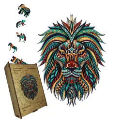 Купити Пазл дерев'яний Загадковий Лев, А5, Картонна коробка Пазл дерев'яний Загадковий Лев, А5, Картонна коробка